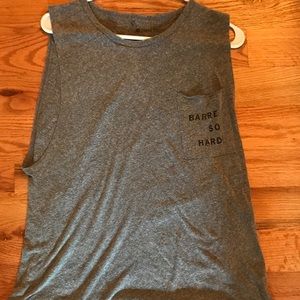 Pure Barre “Barre So Hard” Muscle Tee.  Large